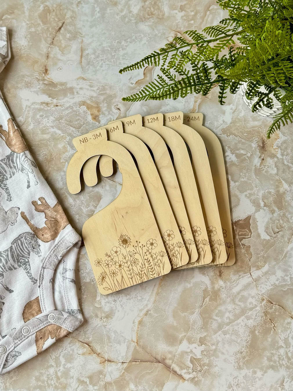 Nursery Closet Dividers (Floral Design)